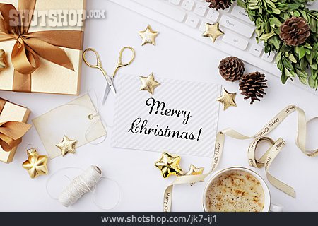 
                Einpacken, Online-shopping, Merry Christmas, Weihnachtseinkäufe                   