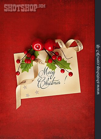 
                Weihnachtsdekoration, Weihnachtskarte, Merry Christmas                   