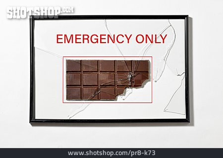 
                Schokolade, Notfall, Emergency Only                   