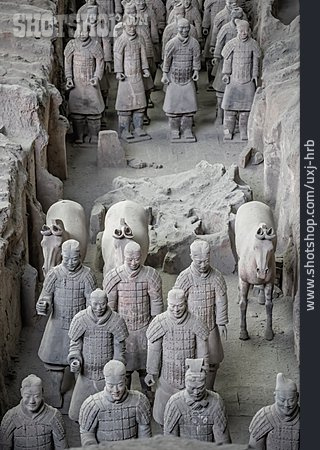 
                Mausoleum Qin Shihuangdis, Terrakotta-armee, Reitersoldat                   