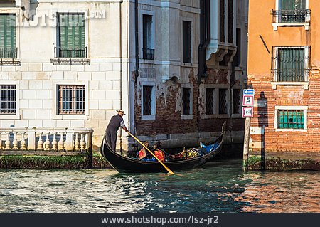 
                Gondel, Venedig, Gondoliere                   