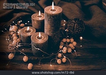 
                Weihnachtszeit, Kerzen, 4. Advent                   