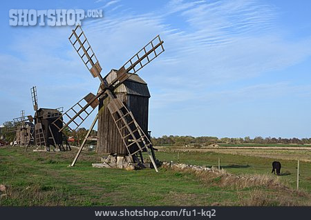 
                Windmühle, Bockwindmühle, Mühlen Von Lerkaka                   