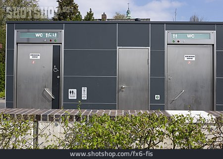 
                Wc, öffentlich, Toilettenhaus                   