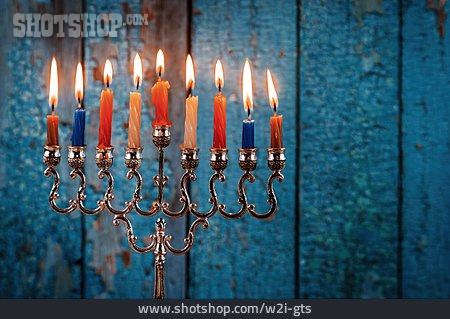 
                Kerzenlicht, Jüdisch, Menora                   