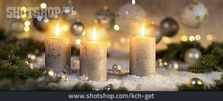 
                Kerze, Kerzenlicht, 3. Advent                   
