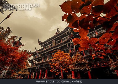 
                Buddhistischer Tempel, Chengdu, Wenshu-kloster                   