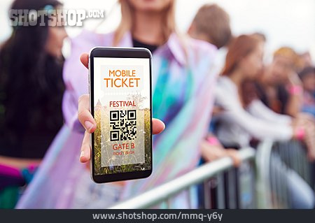 
                Digital, Eintrittskarte, Qr-code, E-ticket                   