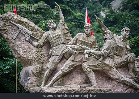 
                Denkmal, Soldaten, Hua Shan                   