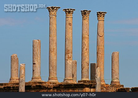 
                Antik, Säulen, Thuburbo Majus                   