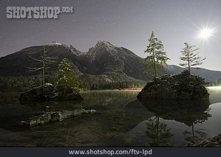 
                Sternenhimmel, Hintersee, Berchtesgadener Alpen                   