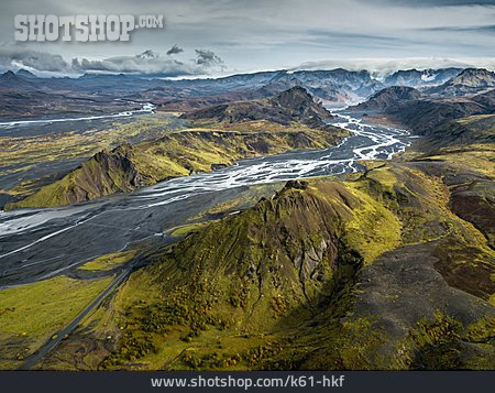 
                Fluss, Island, þórsmörk                   