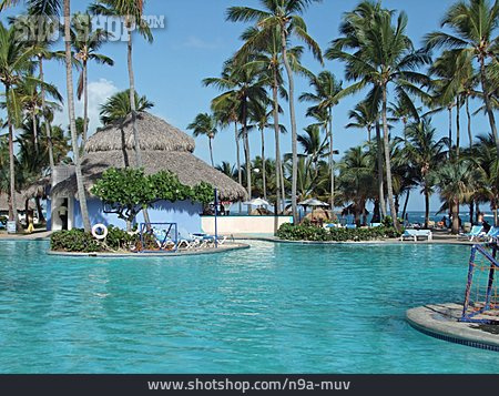 
                Pool, Ferienanlage, Punta Cana                   