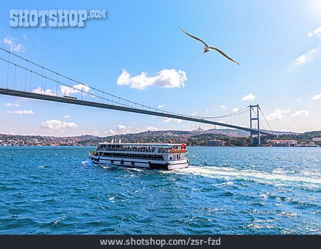 
                Ausflugsschiff, Bosporus, Bosporus-brücke                   