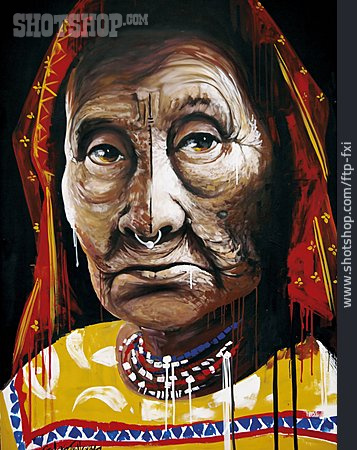 
                Porträt, Streetart, Indigene                   