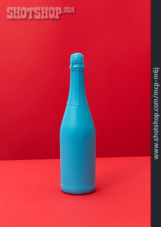 
                Bemalt, Sektflasche, Produktdesign                   