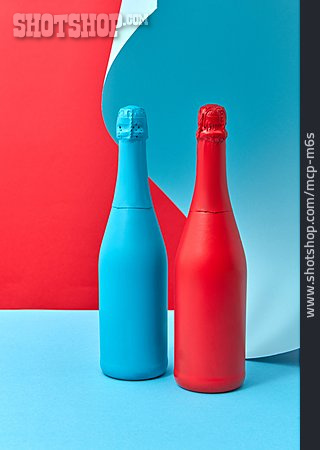 
                Sektflasche, Produktdesign, Zweifarbig                   