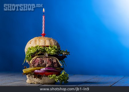 
                Cheeseburger, Geburtstagskerze                   