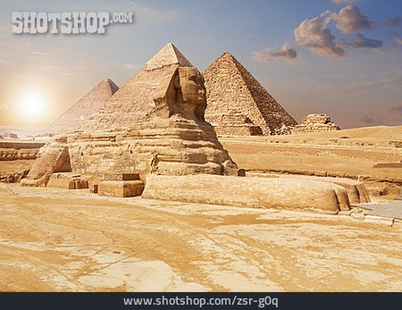 
                Pyramide, Sphinx, Gizeh, Große Sphinx Von Gizeh                   