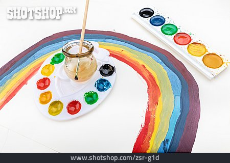 
                Watercolour Paints, Rainbow                   