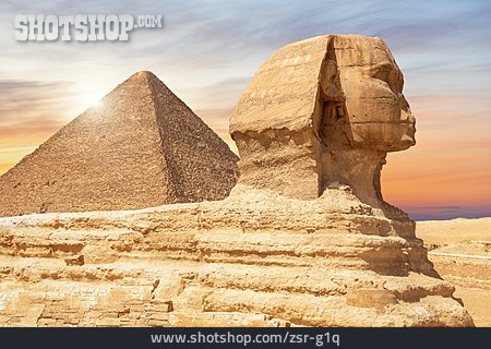 
                Cheops-pyramide, Große Sphinx Von Gizeh                   