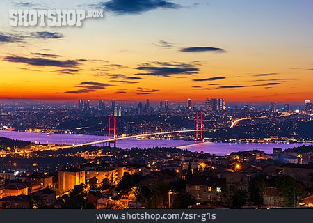 
                Brücke, Abendrot, Istanbul                   