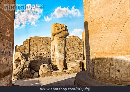 
                Statue, Karnak-tempel, Königsstatue                   