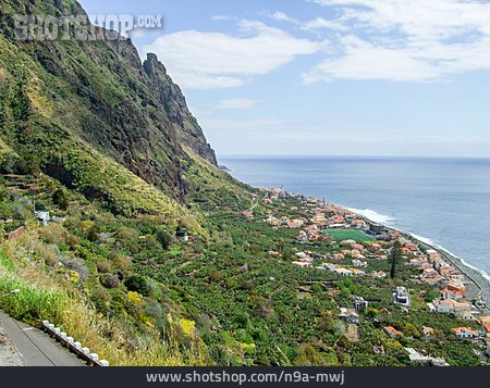 
                Dorf, Küste, Madeira                   