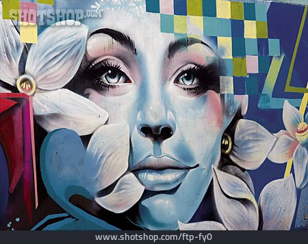 
                Straßenkunst, Streetart, Wandbild                   