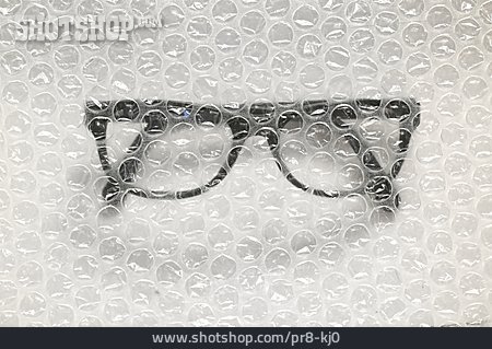 
                Brille, Luftpolsterfolie                   