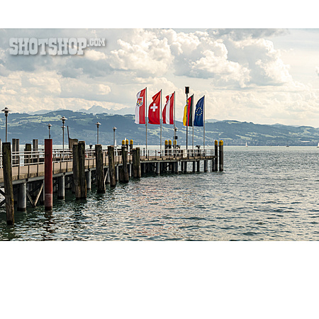 
                Flag, Bodensee, Jetty                   