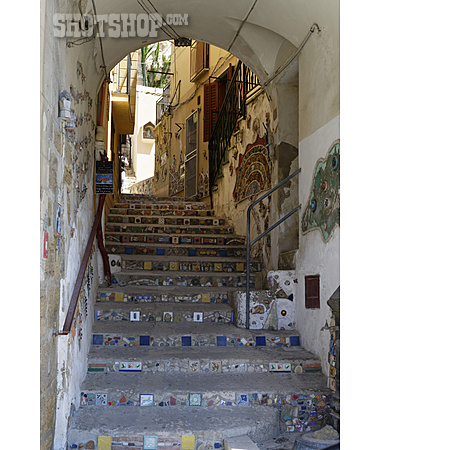 
                Treppe, Mosaik, Sciacca                   