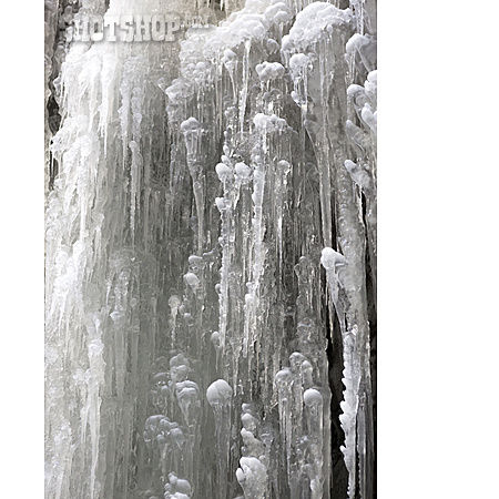 
                Wasserfall, Eiszapfen, Eingefroren                   