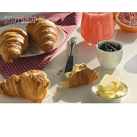 
                Croissant, Frühstück, Marmelade                   