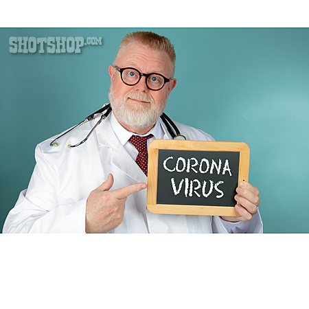 
                Warnung, Arzt, Coronavirus                   