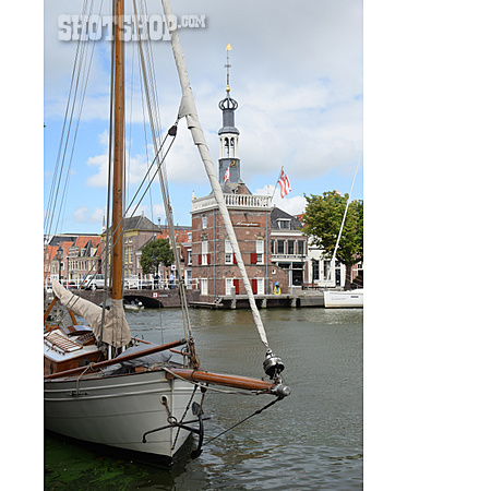 
                Hafen, Segelboot, Alkmaar                   