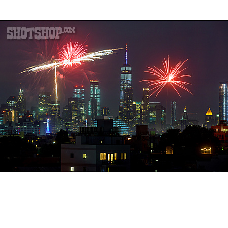 
                Feuerwerk, New York City, Independence Day                   