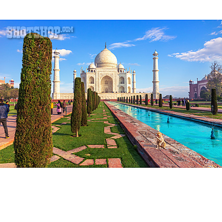 
                Mausoleum, Taj Mahal, Agra                   