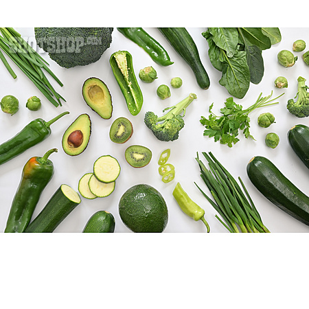 
                Gesunde Ernährung, Detox, Grünes Gemüse                   