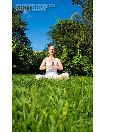 
                Park, Yoga, Lotus Position                   