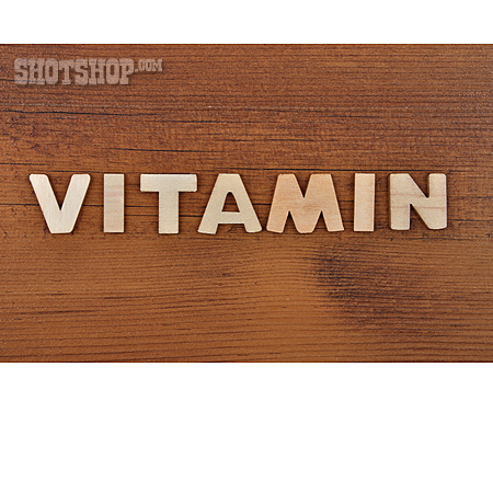 
                Nutritional Supplement, Wooden Letters                   