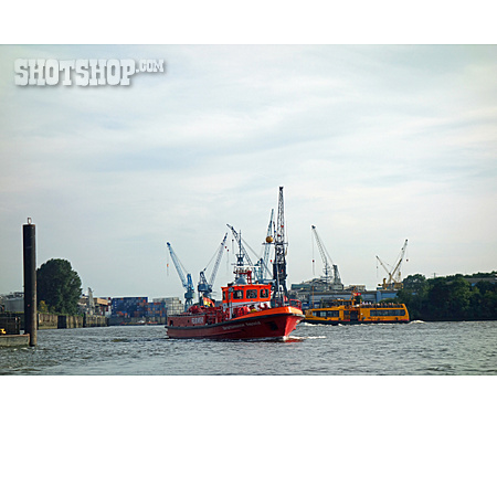 
                Löschboot, Feuerwehr Hamburg                   