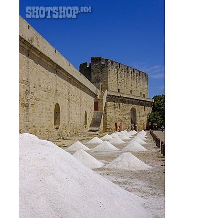
                Salt, Fortress Wall, Aigues Mortes                   