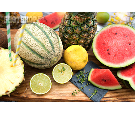 
                Obst, Gartenfest, Melone, Sommerlich, Wassermelone                   