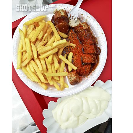 
                Fastfood, Currywurst, Mayonnaise                   