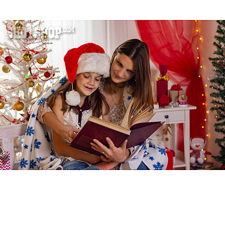 
                Lesen, Weihnachtszeit, Gemeinsam                   
