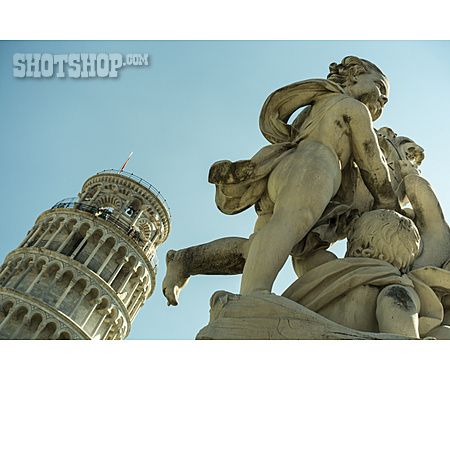 
                Engel, Skulptur, Schiefer Turm Von Pisa                   