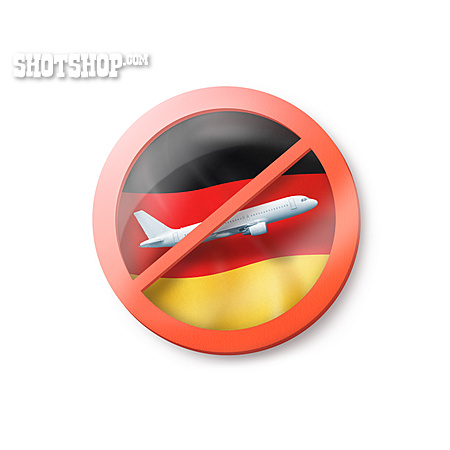 
                Deutschland, Flugreise, Reisebeschränkung                   