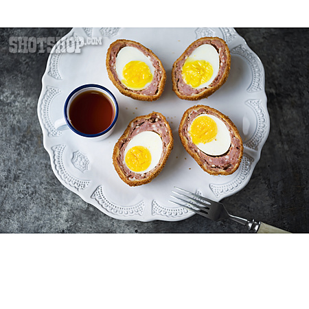 
                Schottische Eier, Britische Küche                   