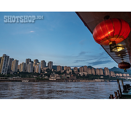 
                Fluss, Chongqing, Yangtze                   